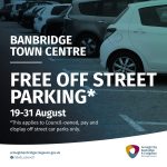 Free off street car parking advert