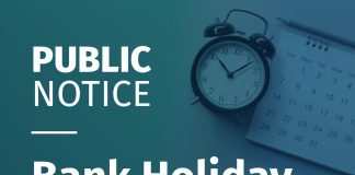 Bank holiday arrangements
