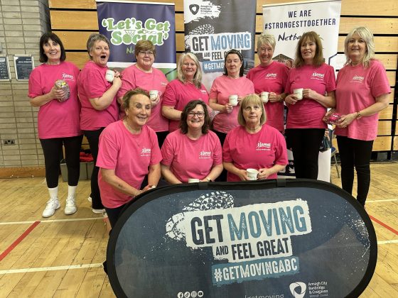 Ladies playing walking netball