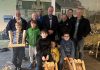 Deputy Lord Mayor of Armagh City, Banbridge and Craigavon Borough, Cllr Kyle Savage pictured with those who took part in the Grandads and Grandlads programme at Millenium Court.