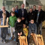 Deputy Lord Mayor of Armagh City, Banbridge and Craigavon Borough, Cllr Kyle Savage pictured with those who took part in the Grandads and Grandlads programme at Millenium Court.