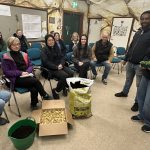 The first No Dig workshop of 2025 was held at Kinnego Bushcraft Community Garden in Oxford Island