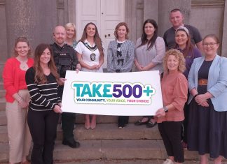 Launching the new Tak£500+ project for 2025 is the Lord Mayor of Armagh City, Banbridge and Craigavon Councillor Sarah Duffy with the Participatory Budgeting Working Group.