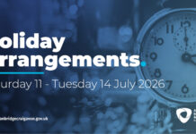 Holiday arrangements for council services and facilities 11 to 14 July 2026