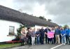 Lord Mayor Alderman Stephen Moutray pictured with Colin, Cristine, and their son Robert Winter, Joanne McElmeel, Trade Liaison Officer at ABC Council, alongside representatives from 22 local tourism providers during a successful familiarisation visit to Dan Winter’s Cottage.