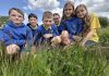 Pupils from St Mary’s PS pictured at their environmental survey.
