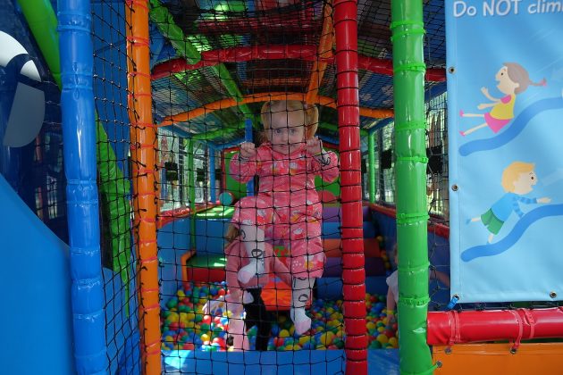Young child playing