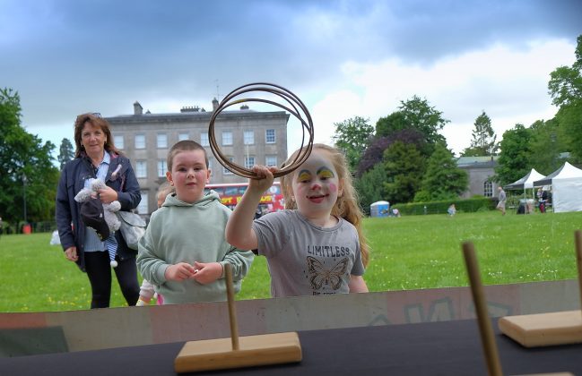 Children playing carnival games