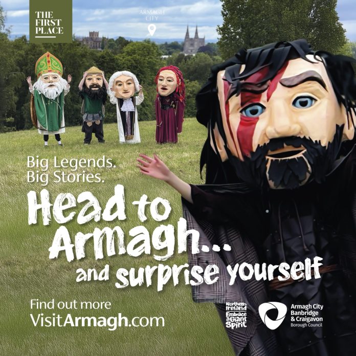 Head to Armagh - Square graphic