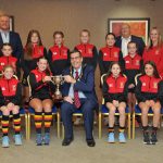 Lurgan Ladies Hockey Club Under 11s celebrate Ulster Title