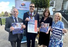 Pictured at the launch of Positive Ageing Month in the ABC Borough were David Hammerton, Chair of ABC Seniors Network, Lord Mayor of ABC Borough, Ald Stephen Moutray, Gillian Topping, Head of Environmental Health ABC Council and Stephanie Rock – ABC Age Friendly Officer.