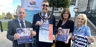 Pictured at the launch of Positive Ageing Month in the ABC Borough were David Hammerton, Chair of ABC Seniors Network, Lord Mayor of ABC Borough, Ald Stephen Moutray, Gillian Topping, Head of Environmental Health ABC Council and Stephanie Rock – ABC Age Friendly Officer.