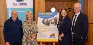 David Hammerton, Chair of ABC Seniors Network; Stephanie Rock, ABC Age Friendly officer; Gillian Topping, Head of Environmental Health, ABC Council and William Stewart, ABC PCSP Project Co-ordinator pictured at the Age Friendly Futures Summit held in Belfast.