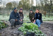 ‘No-Dig’ Garden at Kinnego celebrates second anniversary Biruk Sahle, Head of Sustainable Growing at Natural World Products with Sandra Reilly and Wayne Hylands, Bushcraft Facilitators at the Kinnego Bushcraft Centre and Sharon McMaster, Community Outreach Manager, NWP.
