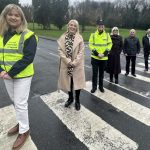 Pictured at the filming of the video are Gwen Bartley - ABC PCSP, Stephanie Rock - ABC Age Friendly, Constable Cassells - PSNI, Claire McCartan and David Hammerton - ABC Seniors Network and Ken Irwin - HGV Driving Instructor.