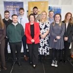 Council welcomes first-ever apprentice to its Planning Department Infrastructure Minister Liz Kimmins and Chris Corken, Head of School of Science, Engineering and Construction at Belfast Metropolitan College, welcome eleven new trainee planners at a recent event marking the start of their apprenticeships