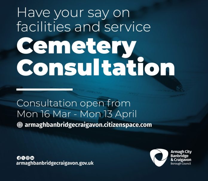 5639. CEMETERY CONSULTATION_ 1080x1080 A notice informing public about consultation into cemeteries.