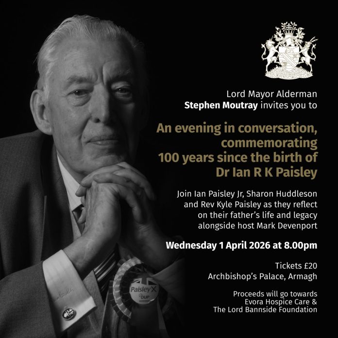 5652. COMMEMORATING 100 YEARS OF DR IAN PAISLEY.13 Dr Paisley graphic