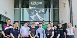 Donard School’s Class of 2026 discover leisure opportunities in Banbridge A group of people standing in front of Banbridge Leisure Centre