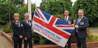 Armed Forces Day flag raised at Craigavon Civic and Conference Centre