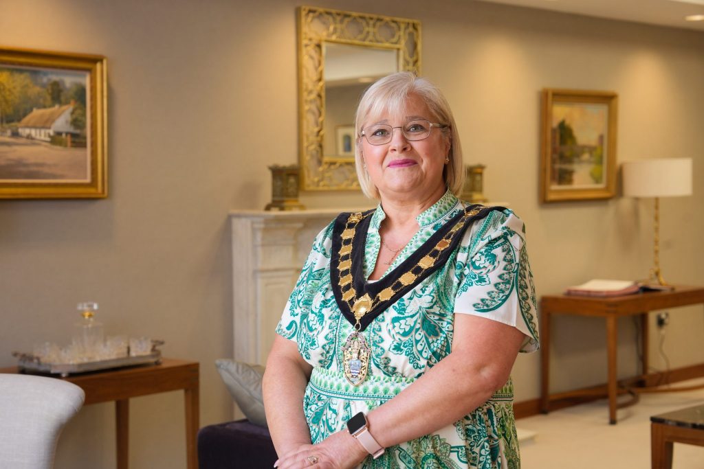 Councillor Mary O'Dowd has been installed as the new Lord Mayor of Armagh City, Banbridge and Craigavon Borough Council