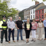 Partners unite to support Open for Business across Borough Town Centres Joining the Lord Mayor, Councillor Mary O’Dowd in Portadown Town Centre are PSNI Chief Inspector, Charlie Caldwell, PSNI District Commander, Brendan Green, Deputy Lord Mayor, Alderman Lavelle McIlwrath, Anthony Alfred, Numa Restaurant, Portadown, Chair of Portadown Chamber of Commerce, Geraldine Lawless, Councillor Julie Flaherty, Chair of the Economic Development and Regeneration Committee, Councillor Kyle Savage and Councillor Kyle Moutray.