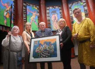 Local Artist Brian Vallely Brings Ulster Legends to Life at Navan Centre