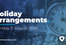 Bank holiday arrangements Bank holiday arrangements for council services and facilities Monday 31 August 2026