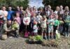 Nature and nurture at Family Gardening Workshop The Family Gardening Workshop held in the Natural World Products No-Dig Garden at the Bushcraft Centre, Kinnego, Oxford Island.