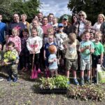 The Family Gardening Workshop held in the Natural World Products No-Dig Garden at the Bushcraft Centre, Kinnego, Oxford Island.