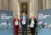 Lord Mayor Councillor Mary O'Dowd pictured with Interim Chief Executive Charlene Stoops and Chair of the Council's Planning and Regulatory Services Committee, Alderman Stephen Moutray, at the official launch of Armagh City, Banbridge and Craigavon Borough Council's Local Development Plan 2035 Draft Plan Strategy.