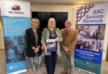 October is the ‘month of fundays’ for Positive Ageing Three people standing in front of positive ageing month banners