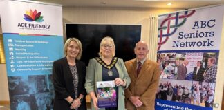 October is the ‘month of fundays’ for Positive Ageing Three people standing in front of positive ageing month banners