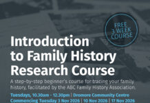 Free Family History Research Course for beginners in Dromore